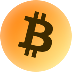 register96com Crypto Roulette and Blackjack - 96.com official website Bitcoin logo on an orange gradient circular background with a black symbol, representing cryptocurrency