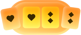 register96com Mini Baccarat - 96.com official website Four playing cards in an orange glow: two hearts followed by two diamonds.